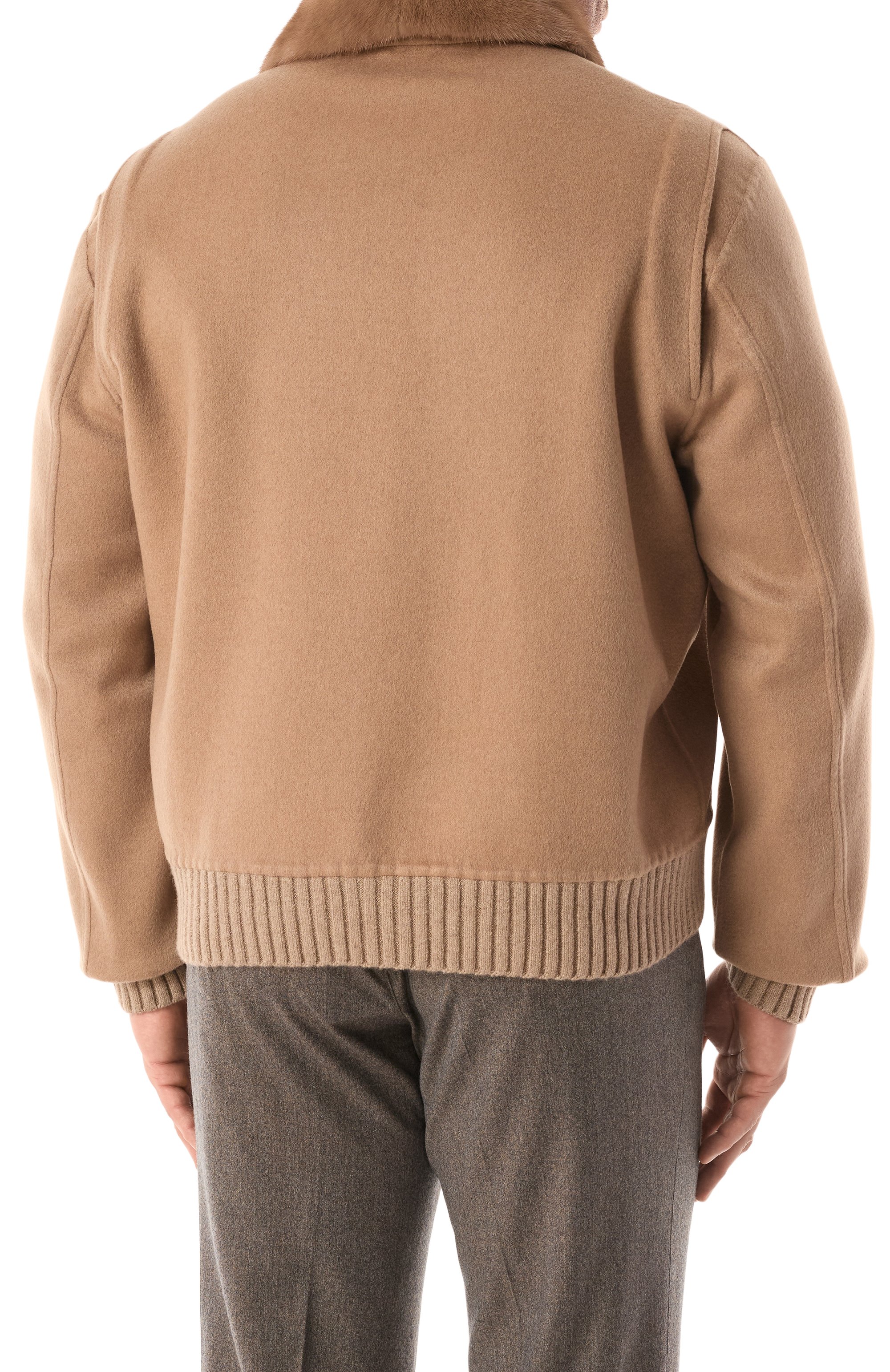 Кашемировый бомбер с отделкой из норки MVST, арт. FTECK-ES4255-2V BS/LC1640, фото 4