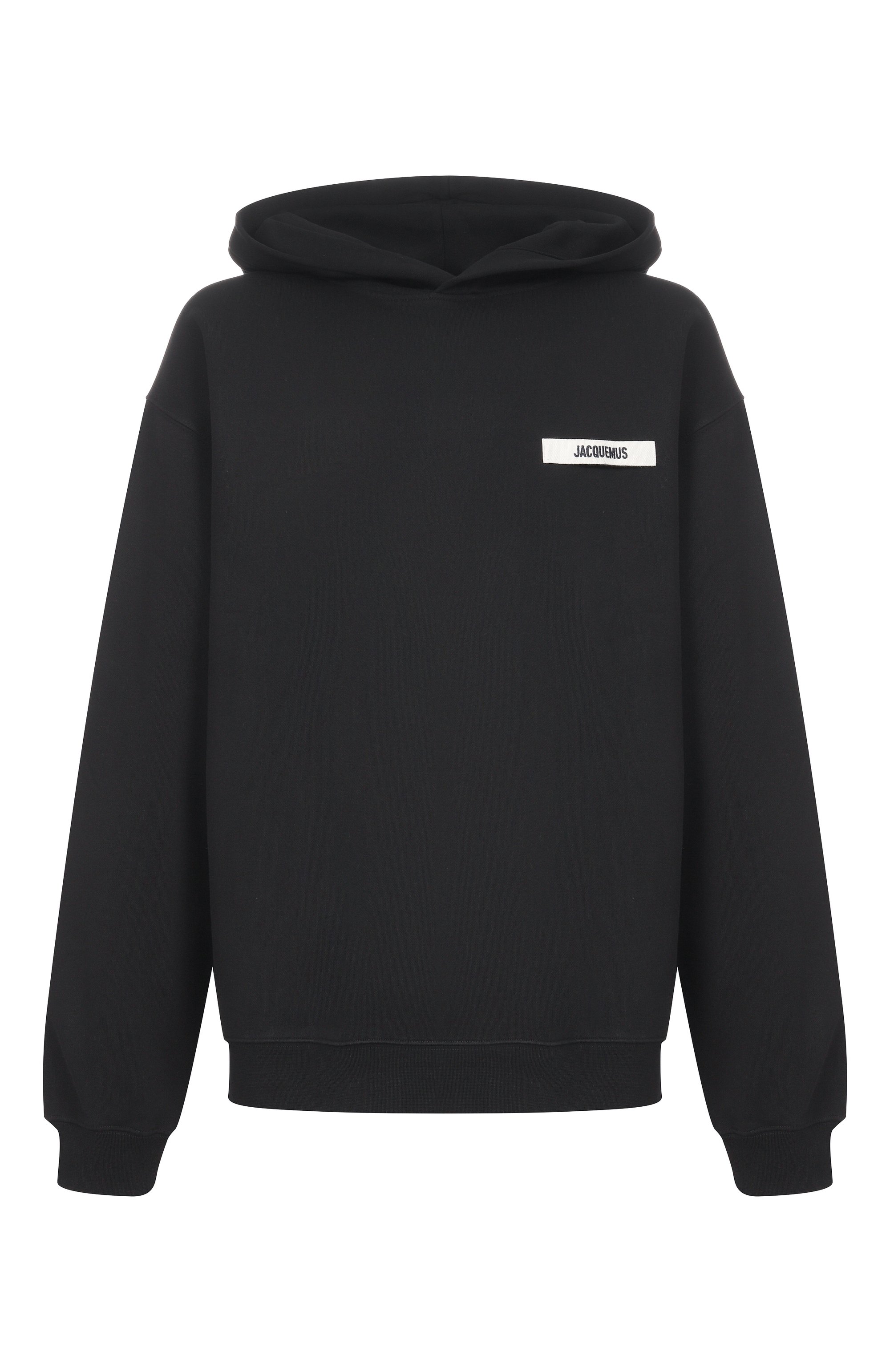 Хлопковое худи JACQUEMUS черного цвета по цене 46700 руб., арт. 25EH0M00247/AJ00126, фото 1 Хлопковое худи JACQUEMUS, арт. 25EH0M00247/AJ00126, фото 1