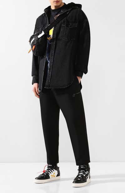 Комбинированные кеды off-court 3.0 OFF-WHITE черно-белого цвета по цене 49900 руб., арт. 0MIA065S198000161001, фото 2 Комбинированные кеды off-court 3.0 OFF-WHITE, арт. 0MIA065S198000161001, фото 2