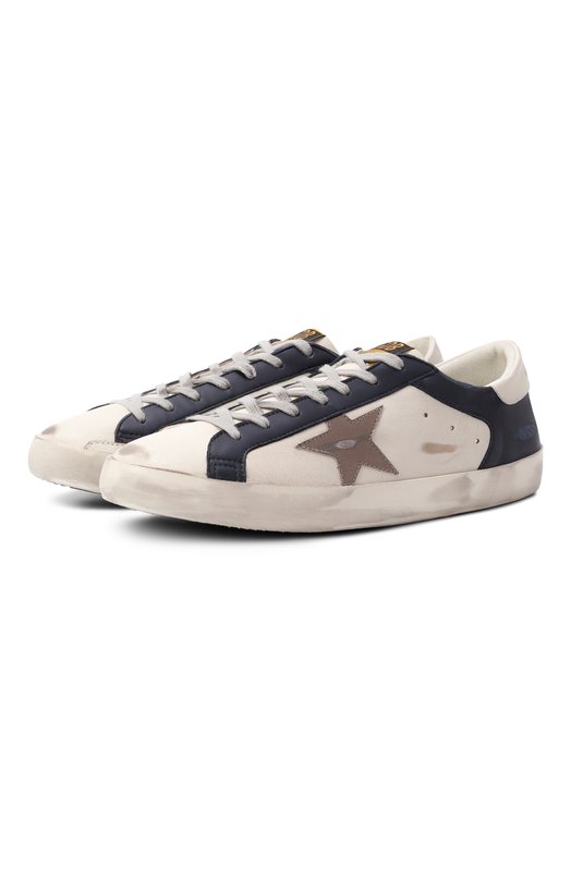 Кожаные кеды Super-Star Golden Goose Deluxe Brand GMF00103.F006902 Белый GMF00103.F006902
