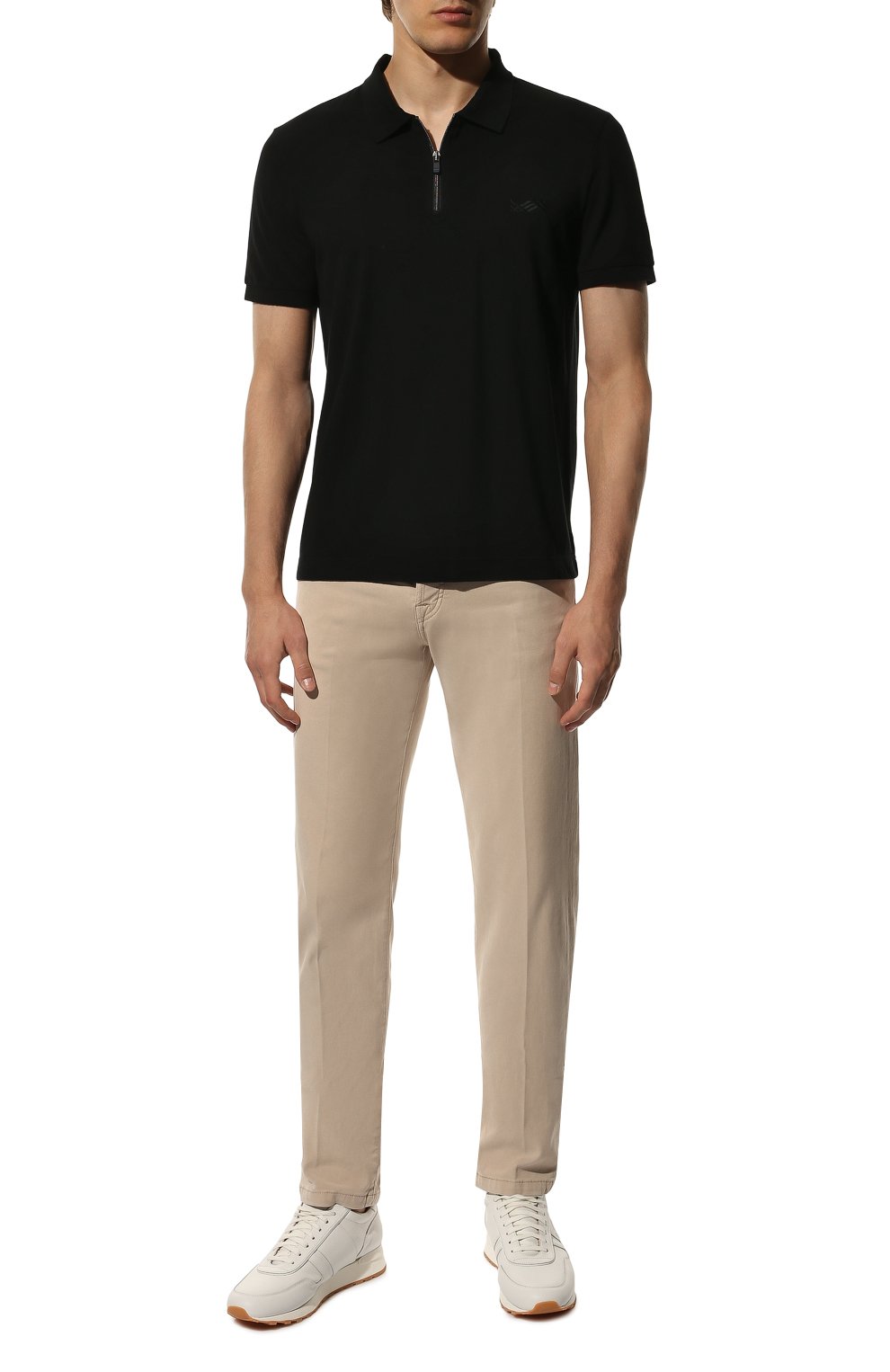 Поло из хлопка и шелка KITON, арт. UMM0275, фото 2