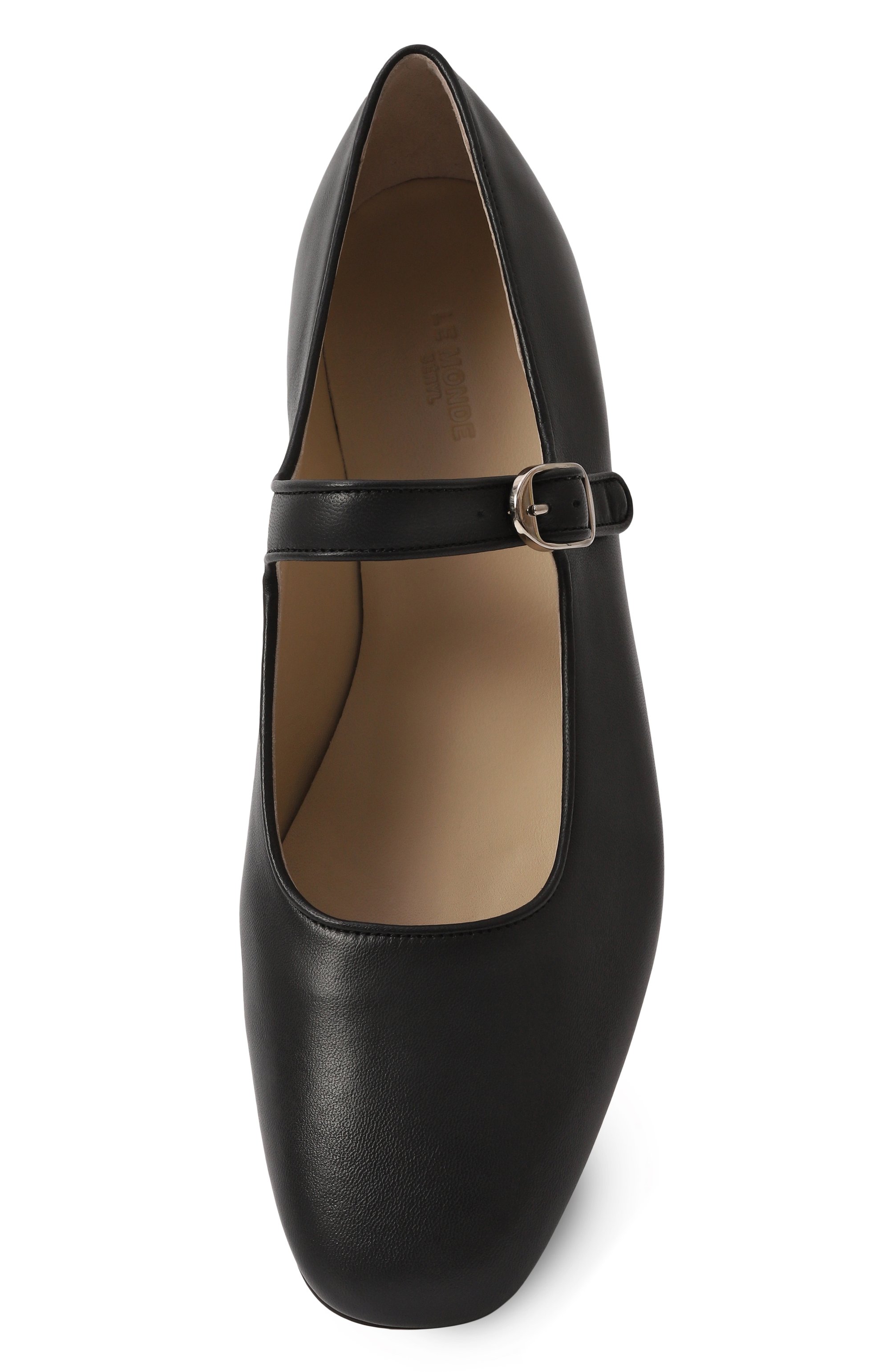 Кожаные балетки mary jane LE MONDE BERYL черного цвета по цене 59950 руб., арт. MRJ-LEA-BLA, фото 6 Кожаные балетки mary jane LE MONDE BERYL, арт. MRJ-LEA-BLA, фото 6