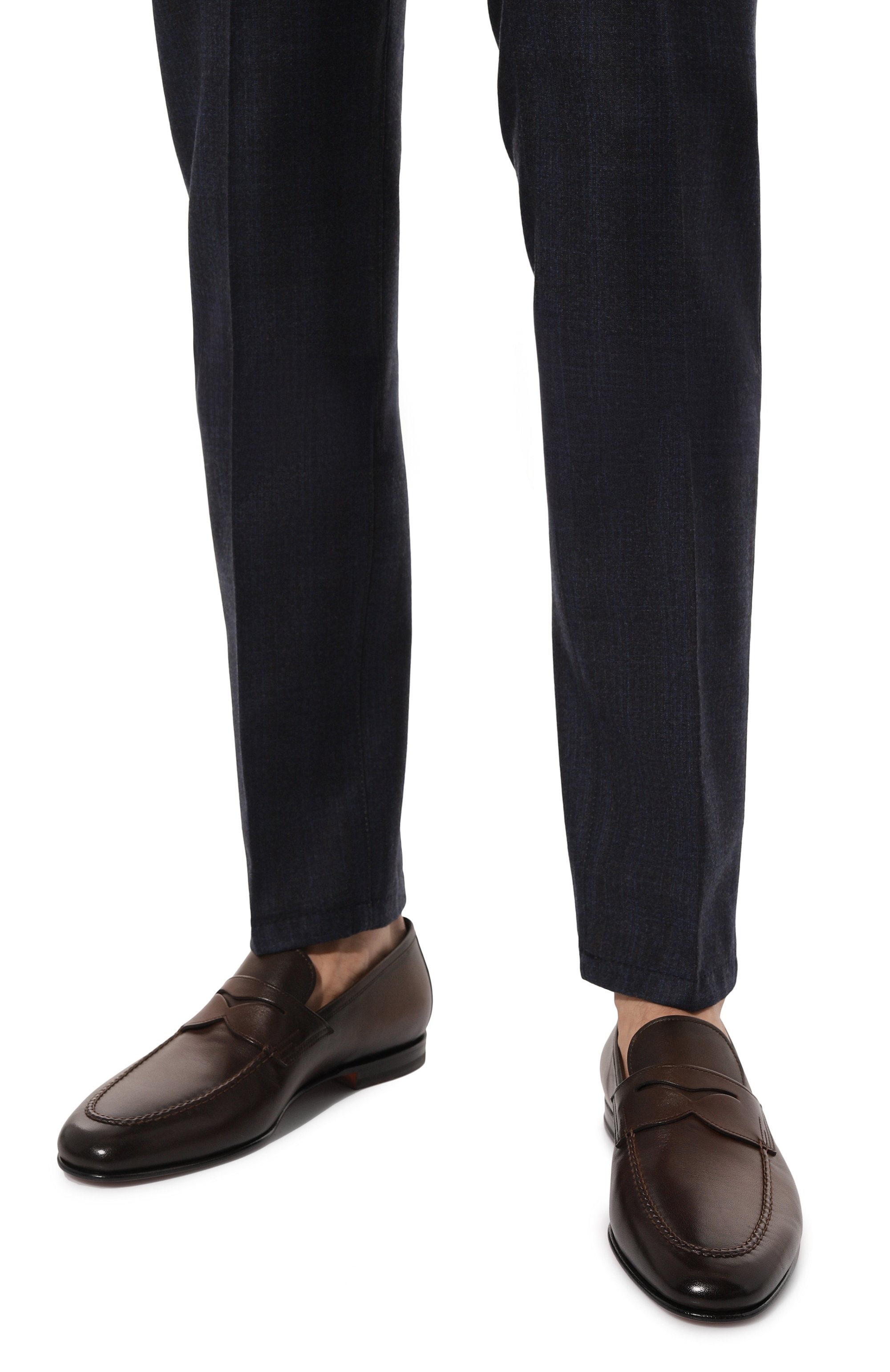 Кожаные пенни-лоферы carlos SANTONI, арт. MCNG15609SA3BSG8, фото 3