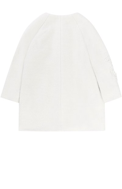 Пальто с круглым вырезом и аппликациями MONNALISA, арт. 190105R5, фото 2