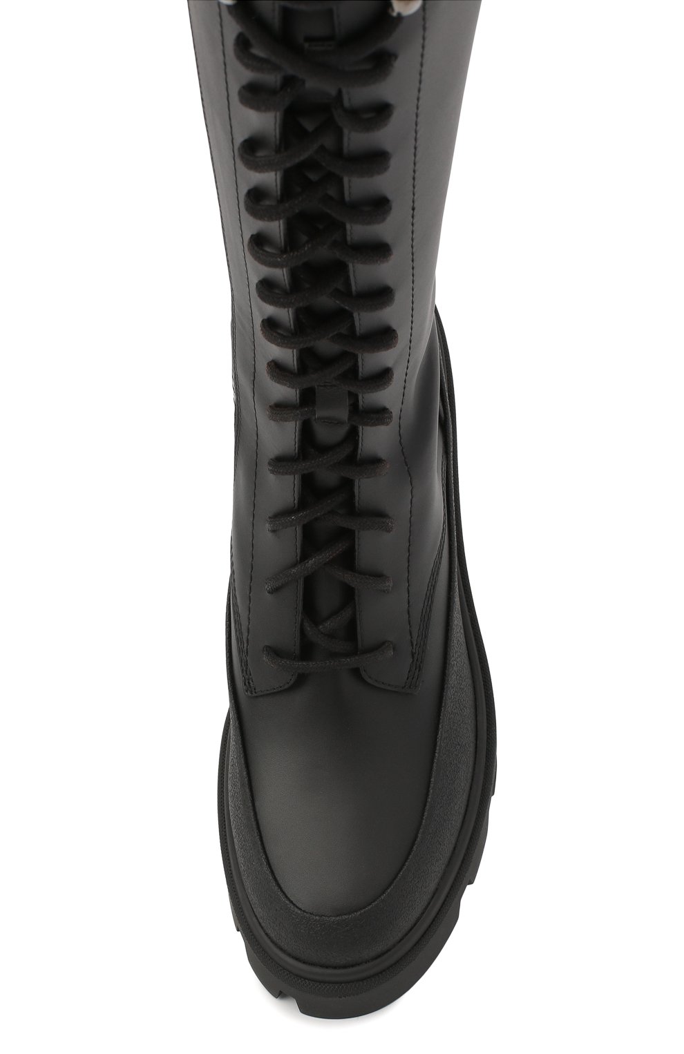 Кожаные сапоги c boots MONCLER черного цвета по цене 97650 руб., арт. F2-09B-4G702-00-02SEP, фото 5 Кожаные сапоги c boots MONCLER, арт. F2-09B-4G702-00-02SEP, фото 5
