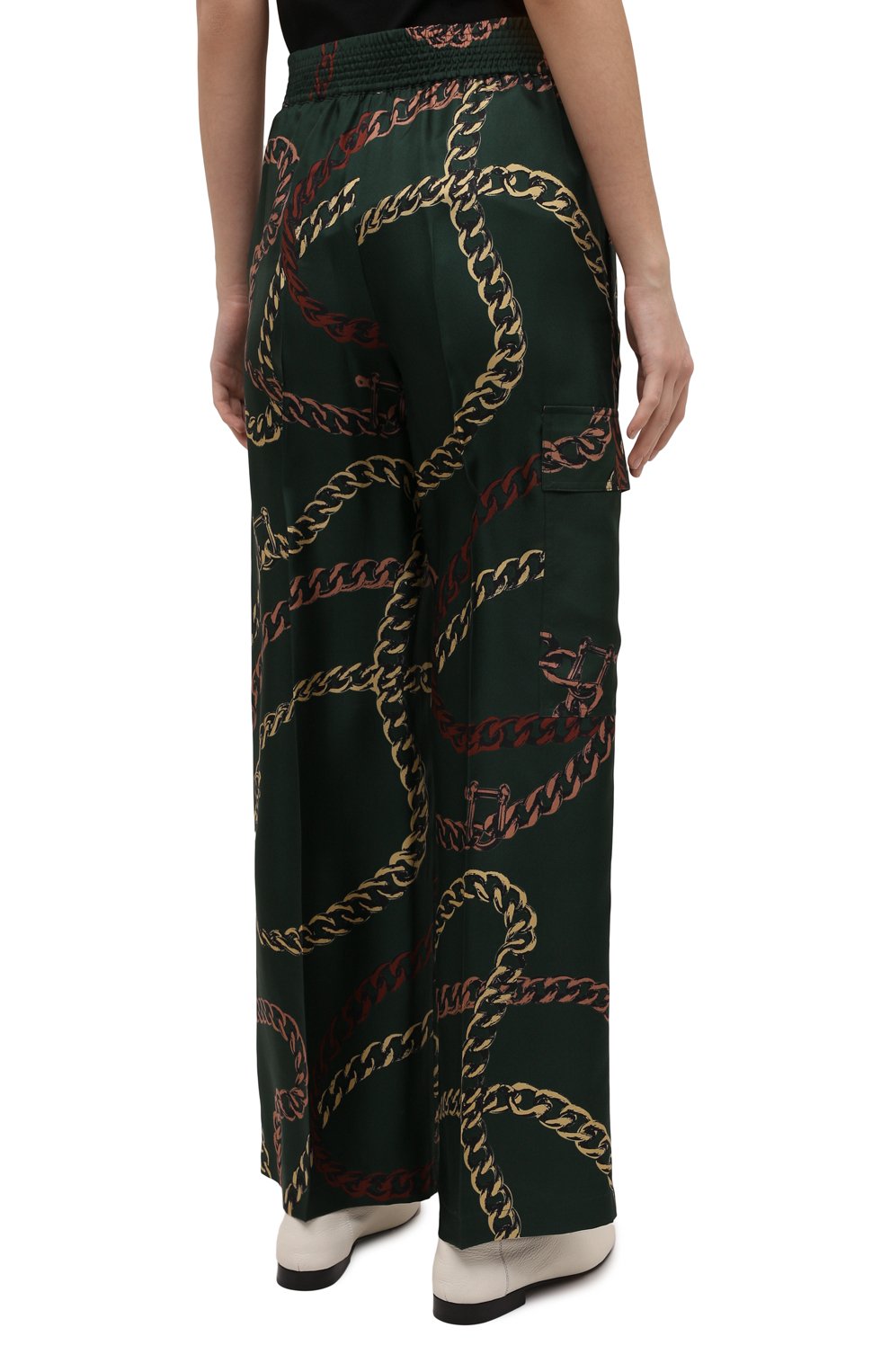 Шелковые брюки VICTORIA BECKHAM, арт. 1122WTR003312A, фото 4