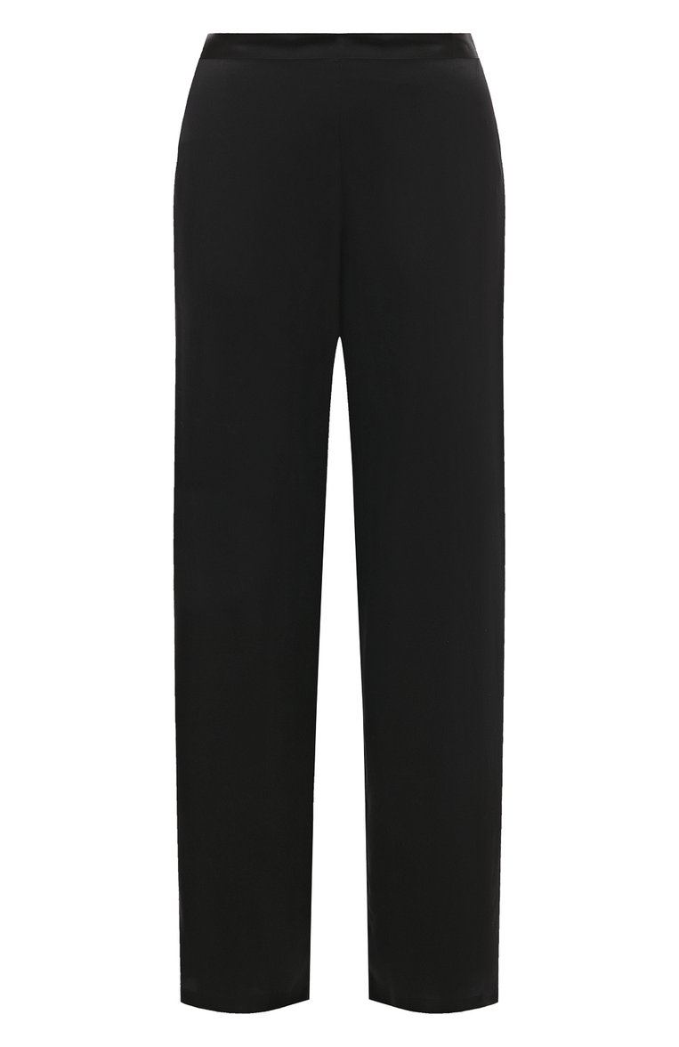 Женские шелковые брюки LISE CHARMEL черного цвета, арт. ALC0780 | Фото 1 (Материал внешний: Шелк; Женское Кросс-КТ: Брюки-белье; Материал сплава: Проставлено; Нос: Не проставлено)