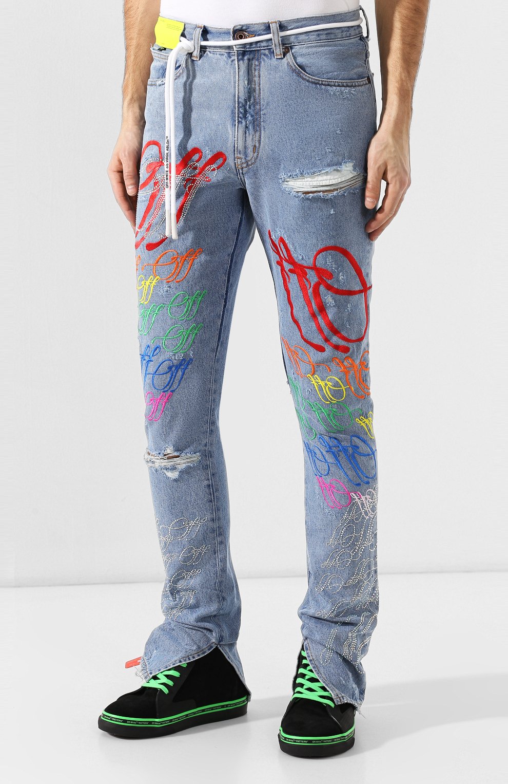 Джинсы OFF-WHITE, арт. 0MYA035S193860407188, фото 3