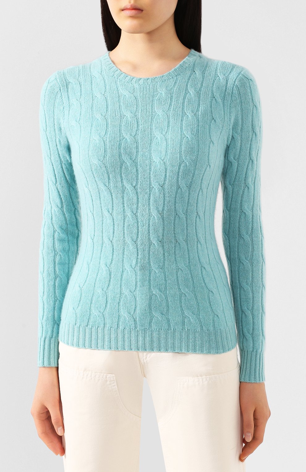 Кашемировый пуловер POLO RALPH LAUREN зеленого цвета по цене 52700 руб., арт. 211780379, фото 3 Кашемировый пуловер POLO RALPH LAUREN, арт. 211780379, фото 3