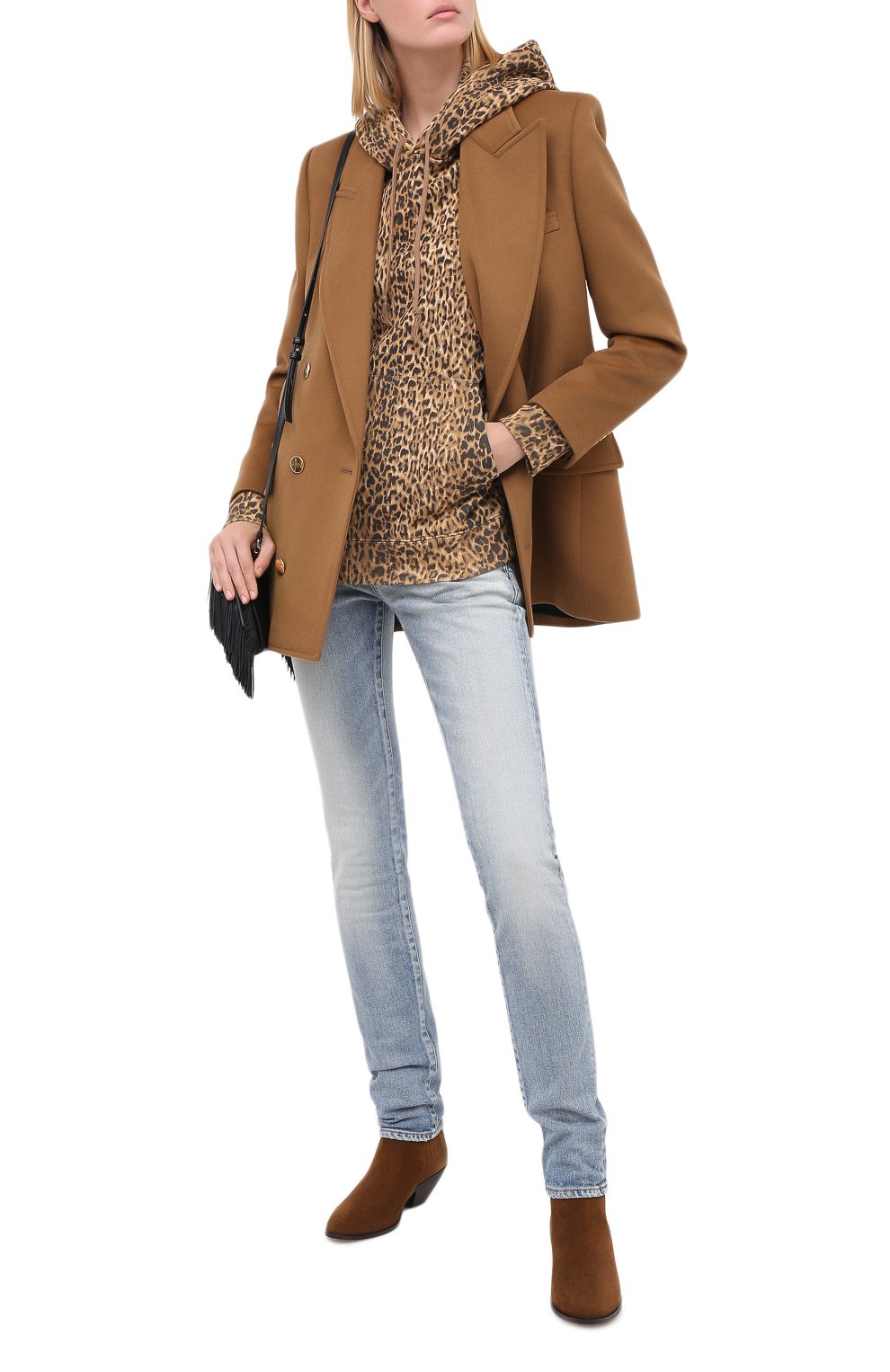 Хлопковое худи SAINT LAURENT, арт. 629708/YBTX2, фото 2