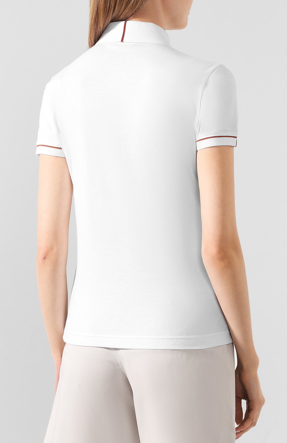 Поло LORO PIANA белого цвета по цене 72600 руб., арт. FAL1098, фото 4 Поло LORO PIANA, арт. FAL1098, фото 4