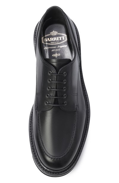 Кожаные дерби BARRETT черного цвета по цене 73950 руб., арт. 262U009/NEW B0X, фото 5 Кожаные дерби BARRETT, арт. 262U009/NEW B0X, фото 5