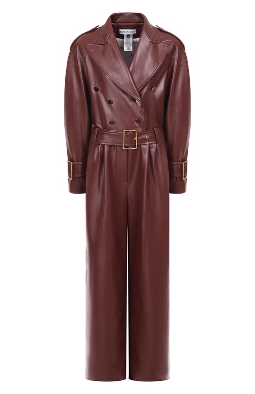 Комбинезон из экокожи ROWEN ROSE DRS_RR429/EC0 LEATHER Коричневый DRS_RR429/EC0 LEATHER