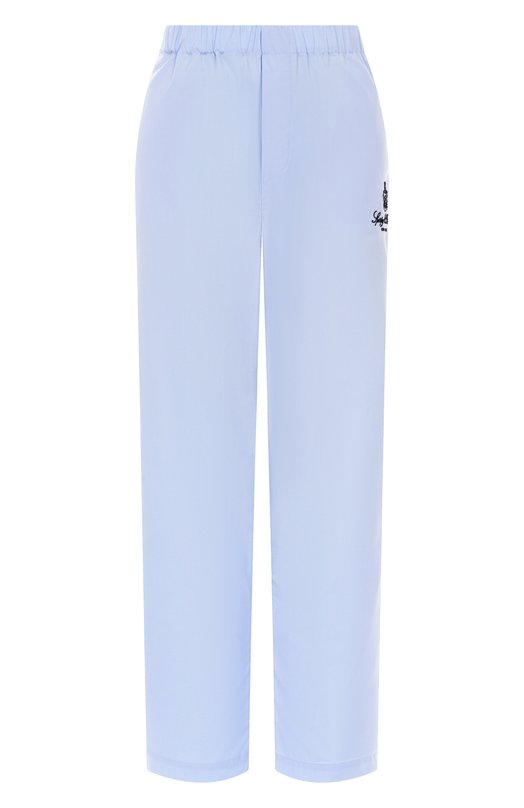 Хлопковые брюки Sporty and Rich PA046602231BL90 Голубой PA046602231BL90