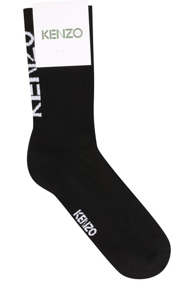 Женские хлопковые носки с вышитым логотипом бренда KENZO, арт. 8SW220JSG
