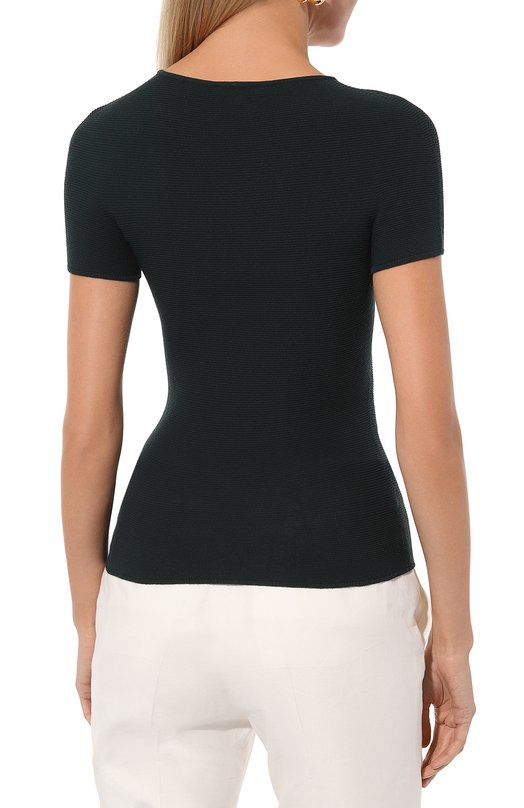 Топ из вискозы Giorgio Armani 8NAM32/AM05Z Зелёный  8NAM32/AM05Z Фото 4