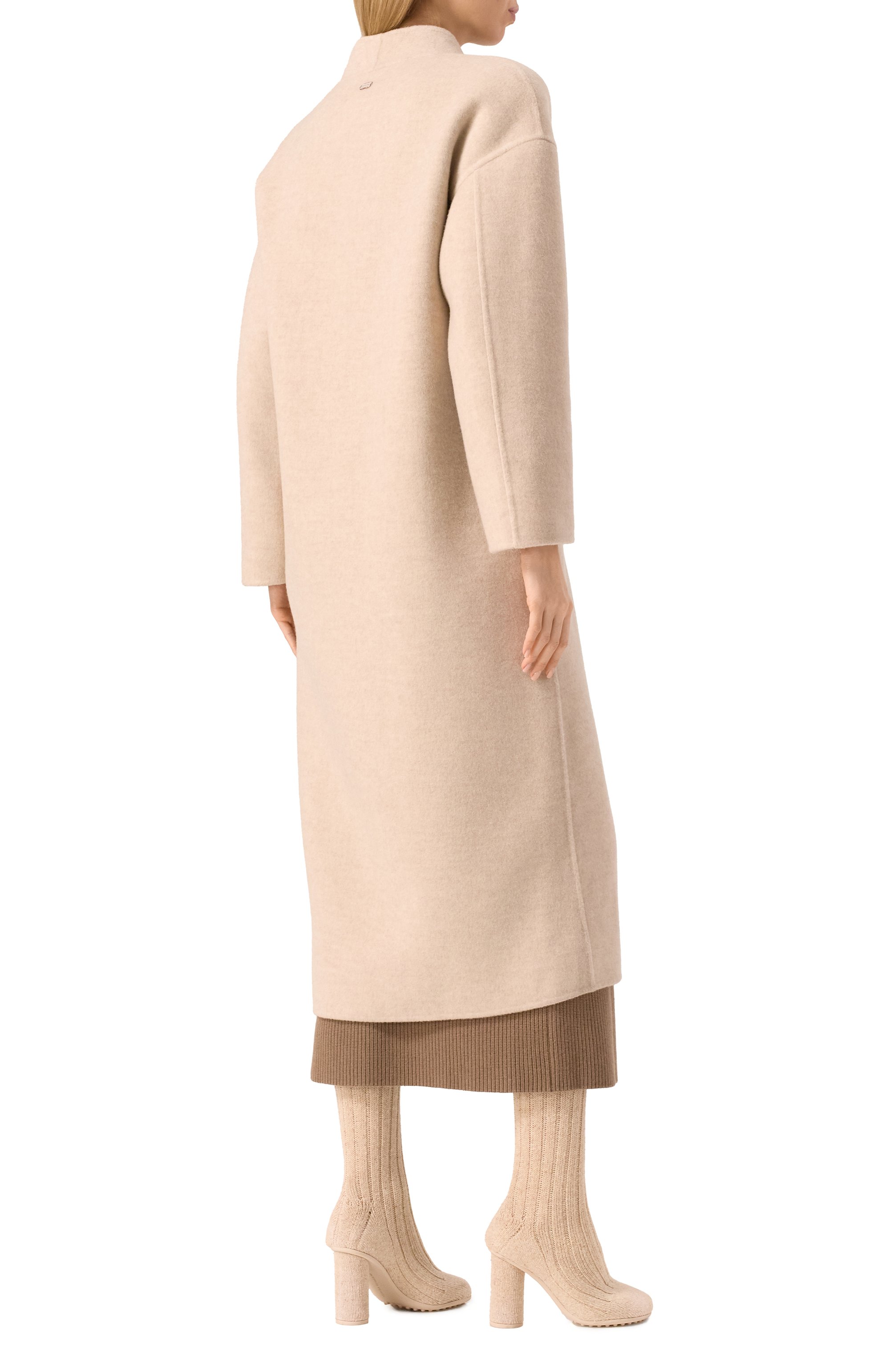 Кашемировое пальто AGNONA светло-бежевого цвета по цене 595500 руб., арт. TL0808E/D7044E, фото 4 Кашемировое пальто AGNONA, арт. TL0808E/D7044E, фото 4