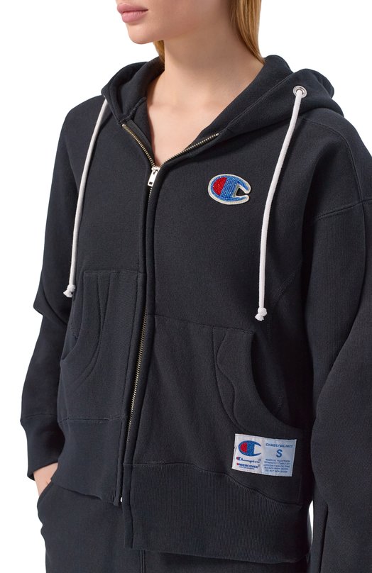 Хлопковая толстовка UNDERCOVER x Champion Undercover UC2E1802-1 Чёрный  UC2E1802-1 Фото 5