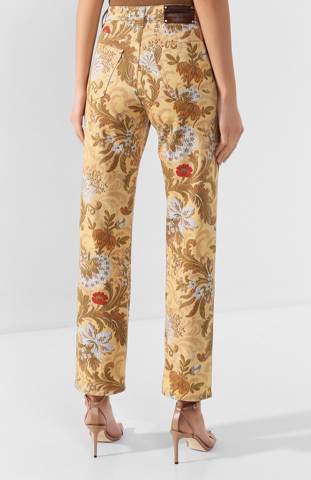Джинсы DRIES VAN NOTEN бежевого цвета по цене 54950 руб., арт. 201-12414-9427, фото 4 Джинсы DRIES VAN NOTEN, арт. 201-12414-9427, фото 4