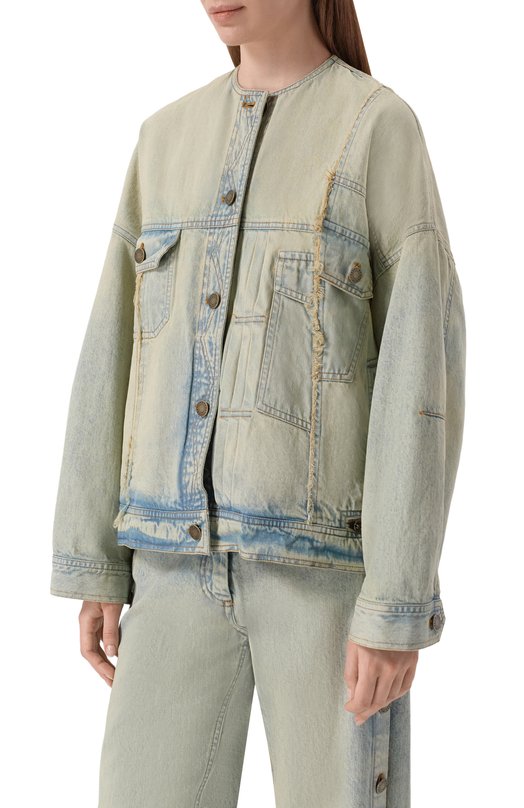 Джинсовая куртка Isabel Benenato DW51MS26 Голубой  DW51MS26 Фото 3