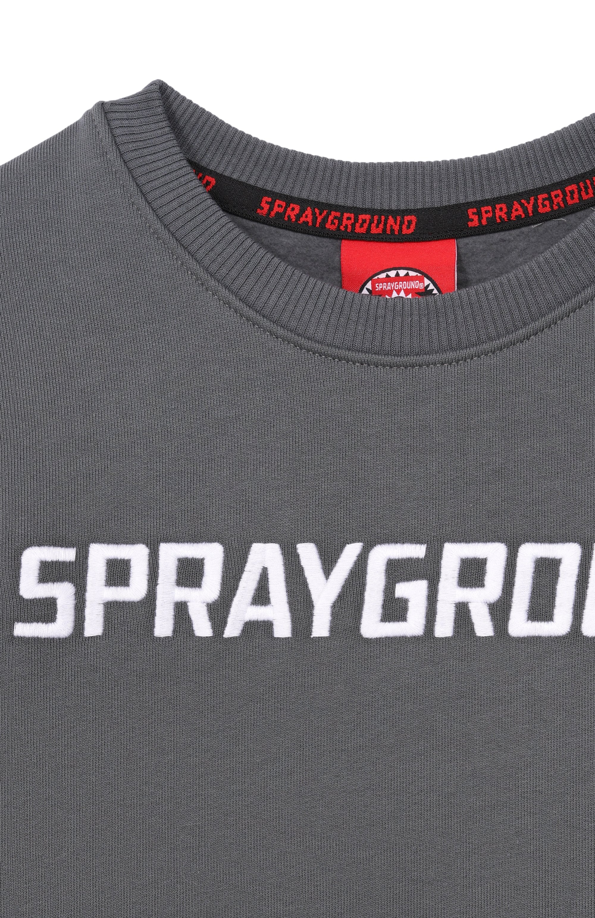 Хлопковый свитшот SPRAYGROUND, арт. SPY1351GGREY_001, фото 3