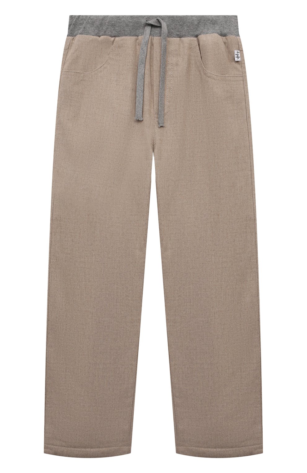 Брюки IL GUFO бежевого цвета по цене 17100 руб., арт. A24PLR02W0003/10A-14A, фото 1 Брюки IL GUFO, арт. A24PLR02W0003/10A-14A, фото 1