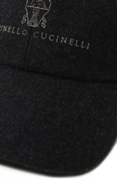 Шерстяная бейсболка BRUNELLO CUCINELLI темно-синего цвета по цене 63350 руб., арт. M038P9850, фото 3 Шерстяная бейсболка BRUNELLO CUCINELLI, арт. M038P9850, фото 3