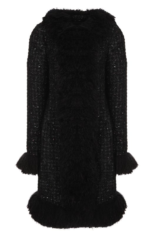 Твидовое пальто Giambattista Valli 25FWPVCA8047/24LIN Чёрный 25FWPVCA8047/24LIN