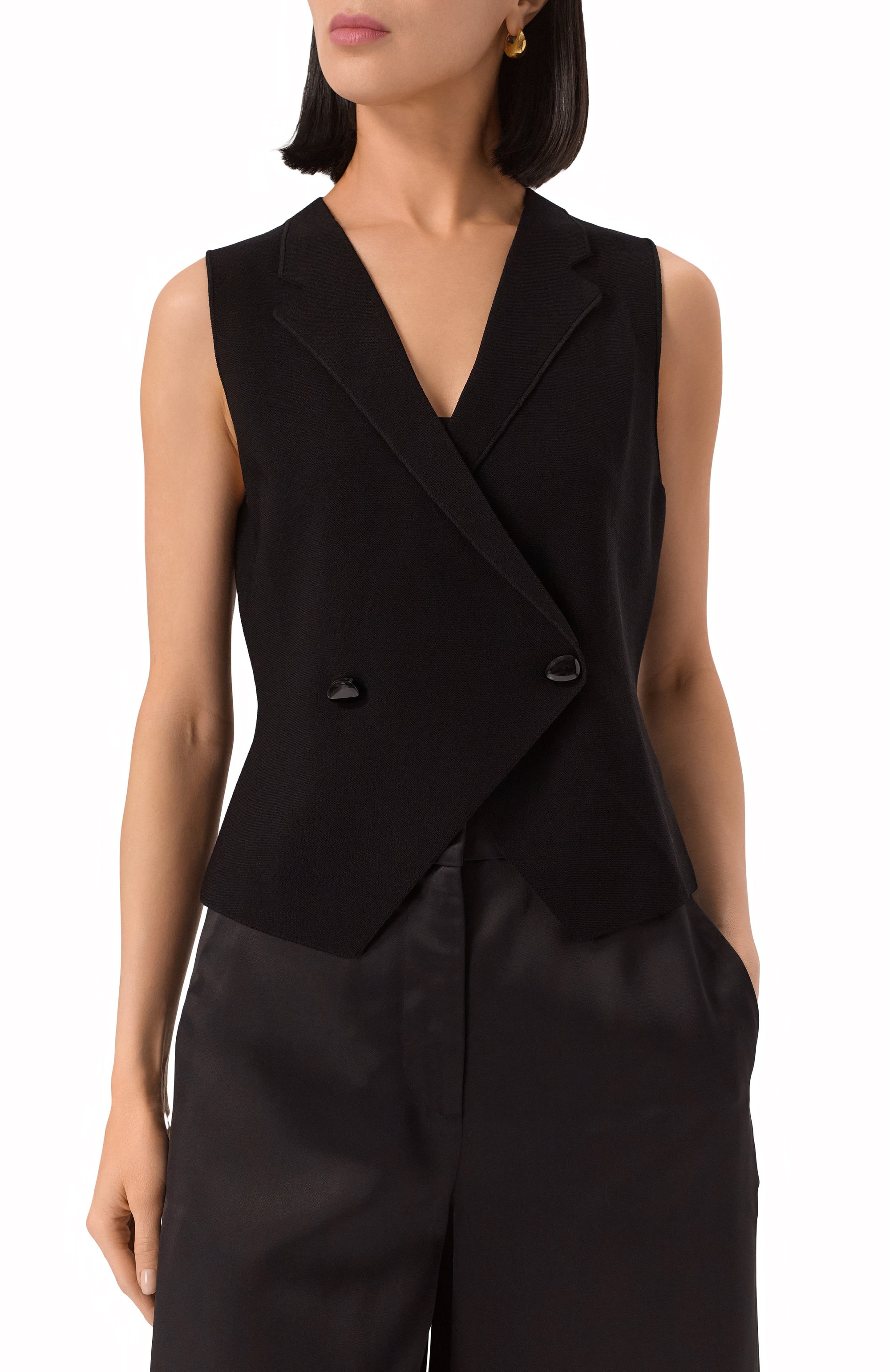 Жилет из вискозы GIORGIO ARMANI, арт. 6KAQA1/AMB4Z, фото 3