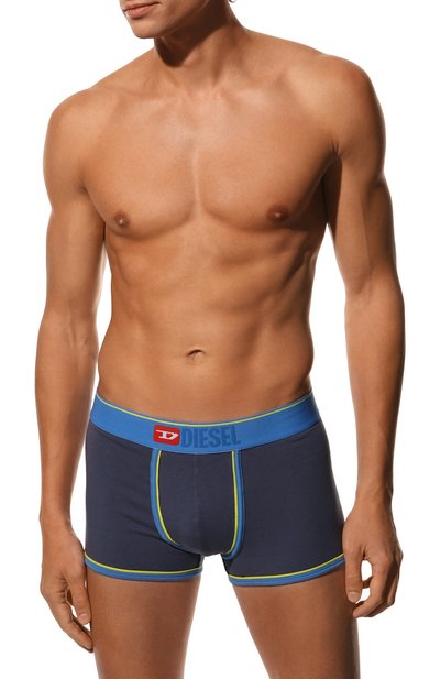 Хлопковые боксеры DIESEL синего цвета по цене 3225 руб., арт. 00CIYK/0WDAN, фото 2 Хлопковые боксеры DIESEL, арт. 00CIYK/0WDAN, фото 2