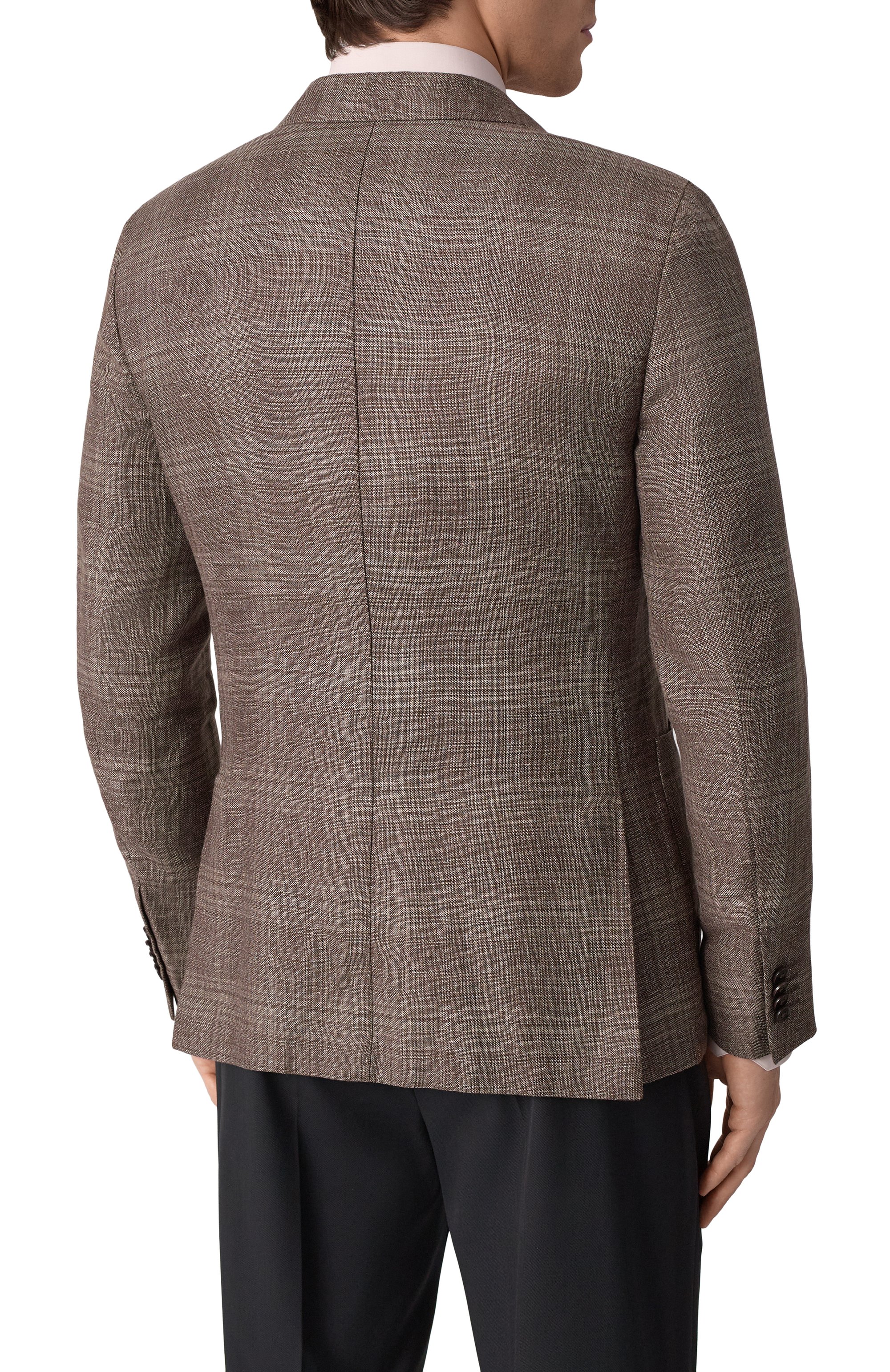 Пиджак изо льна и шерсти ZEGNA, арт. 1DNMG0/950727A9, фото 6