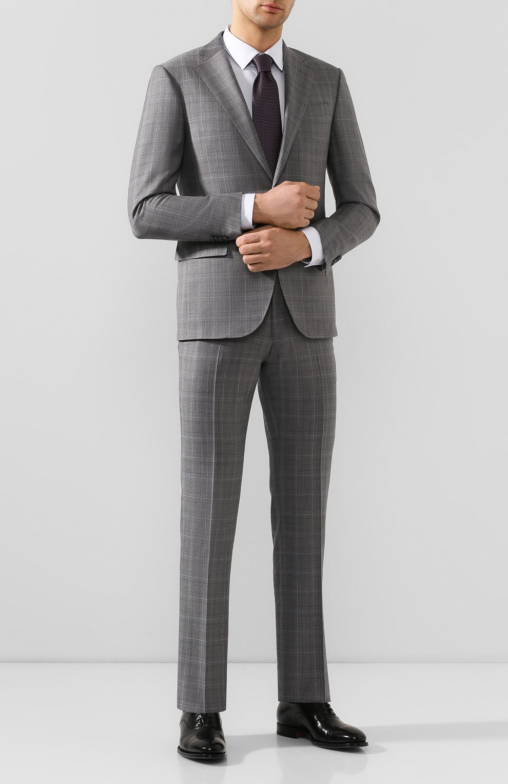 Кожаные оксфорды SANTONI, арт. MCPH17016RB2I0BRN01, фото 2