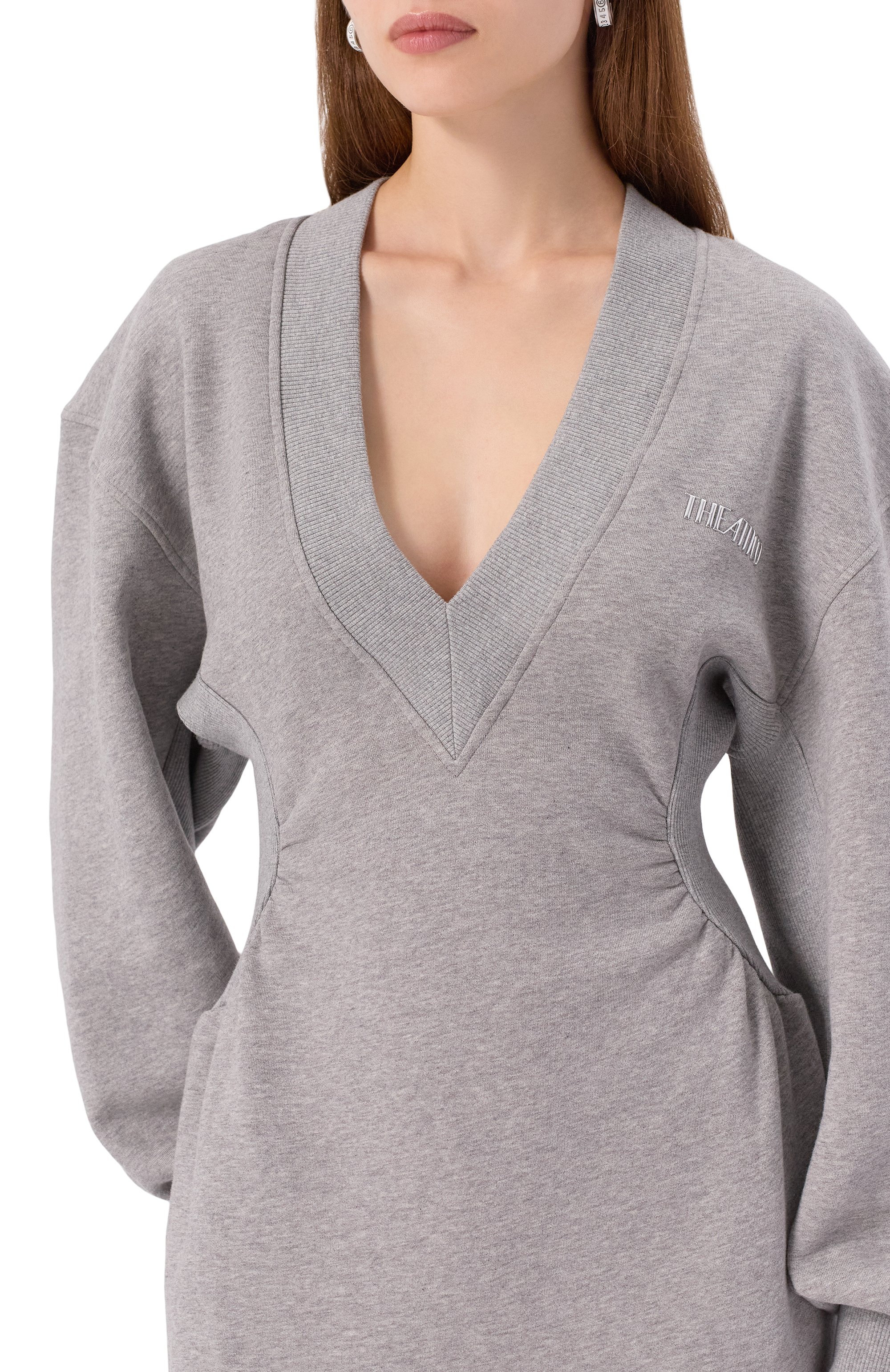 Хлопковое платье THE ATTICO, арт. 251WCA00436/JJF003AA, фото 5