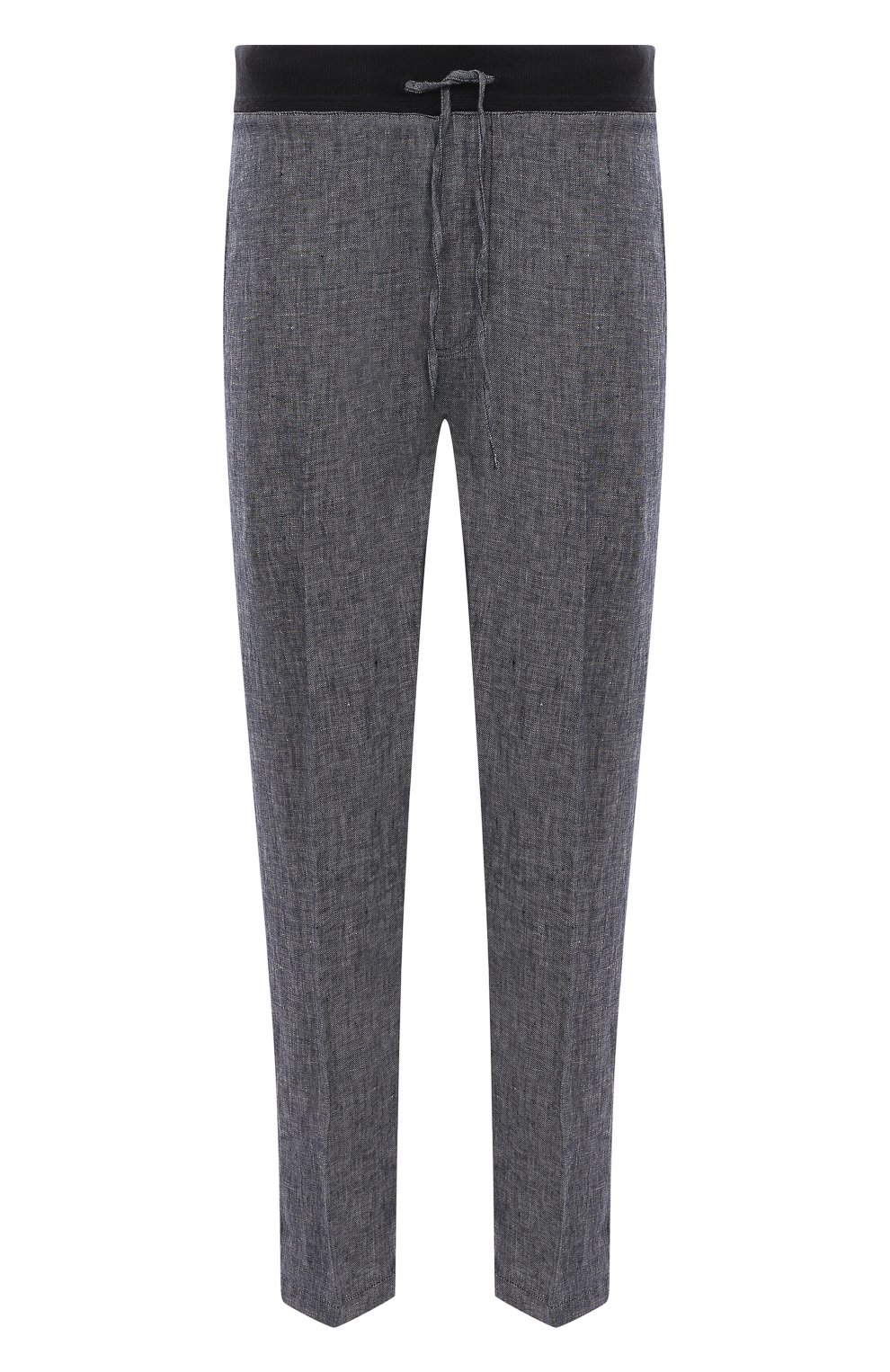 Льняные брюки 120% LINO синего цвета по цене 32850 руб., арт. Y0M29DG/000E425/100, фото 1 Льняные брюки 120% LINO, арт. Y0M29DG/000E425/100, фото 1