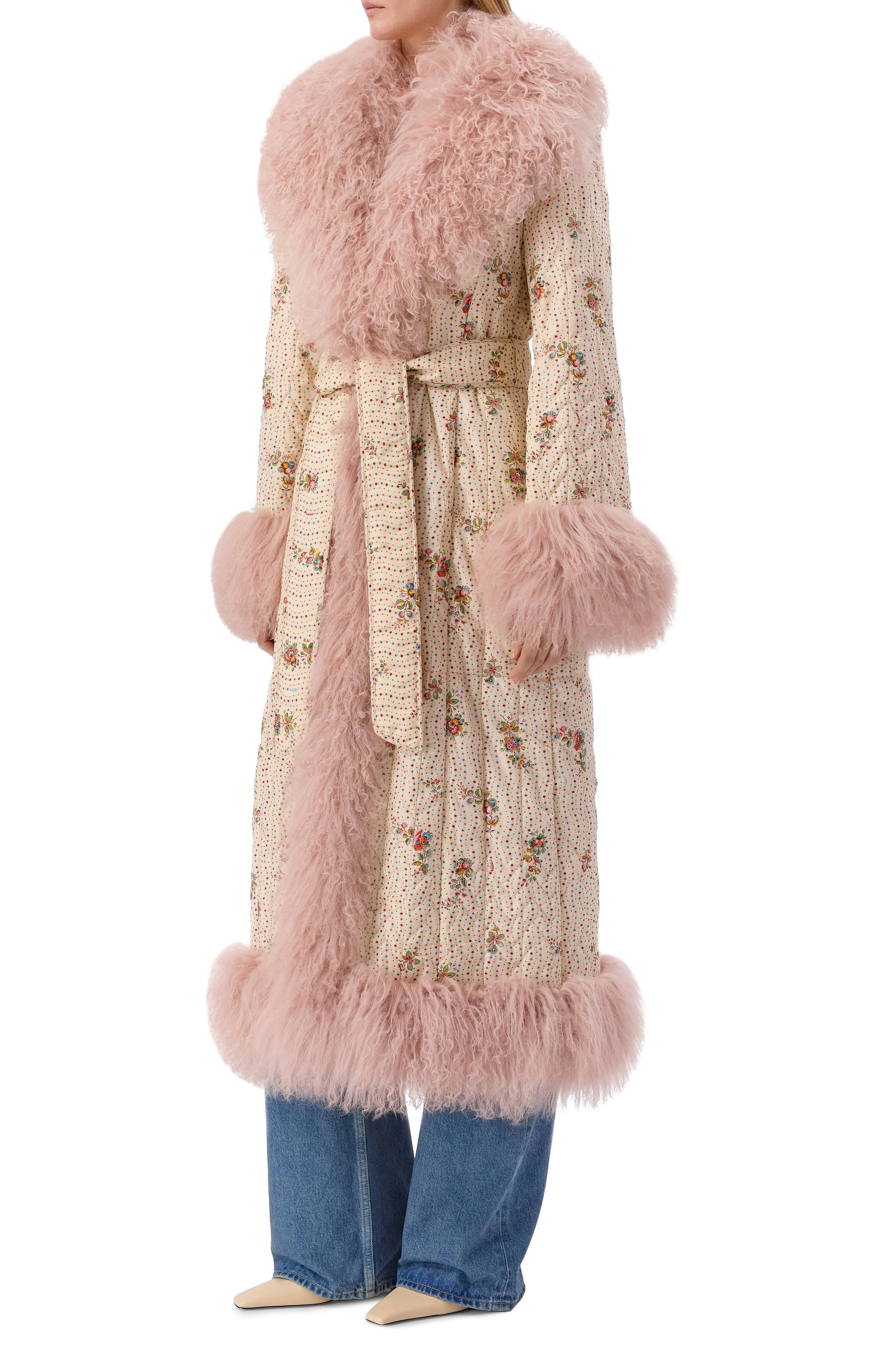 Пальто с отделкой из ягненка VALENTINO, арт. 8B3CL860/9WR, фото 3