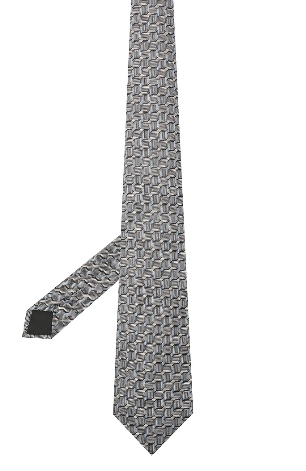 Шелковый галстук LANVIN серого цвета по цене 12600 руб., арт. 2101/TIE, фото 2 Шелковый галстук LANVIN, арт. 2101/TIE, фото 2