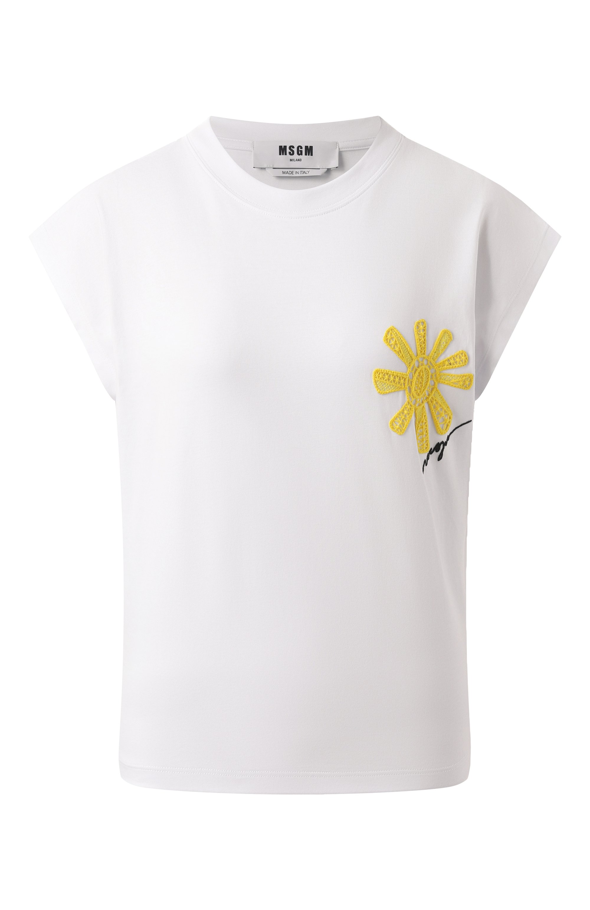 Хлопковая футболка MSGM, арт. 3841MDM147/257002, фото 1