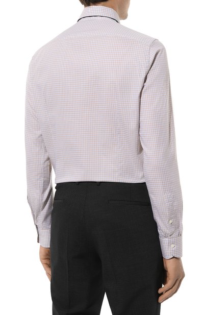 Хлопковая сорочка CANALI бежевого цвета по цене 29950 руб., арт. X18/GD03155, фото 5 Хлопковая сорочка CANALI, арт. X18/GD03155, фото 5