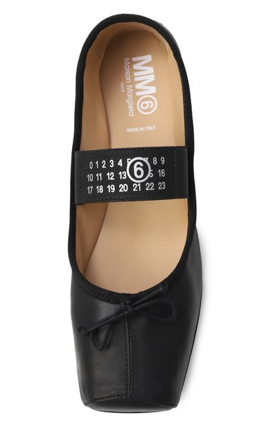 Кожаные балетки MM6, арт. 82397/VAR2_001, фото 4