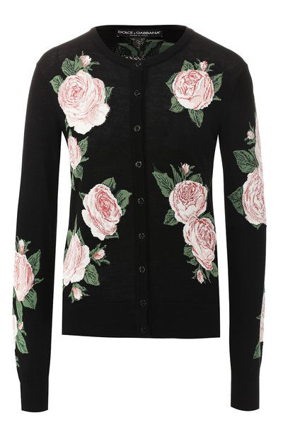 Женский кардиган из смеси шерсти и шелка DOLCE & GABBANA, арт. FX359T/JAMPI
