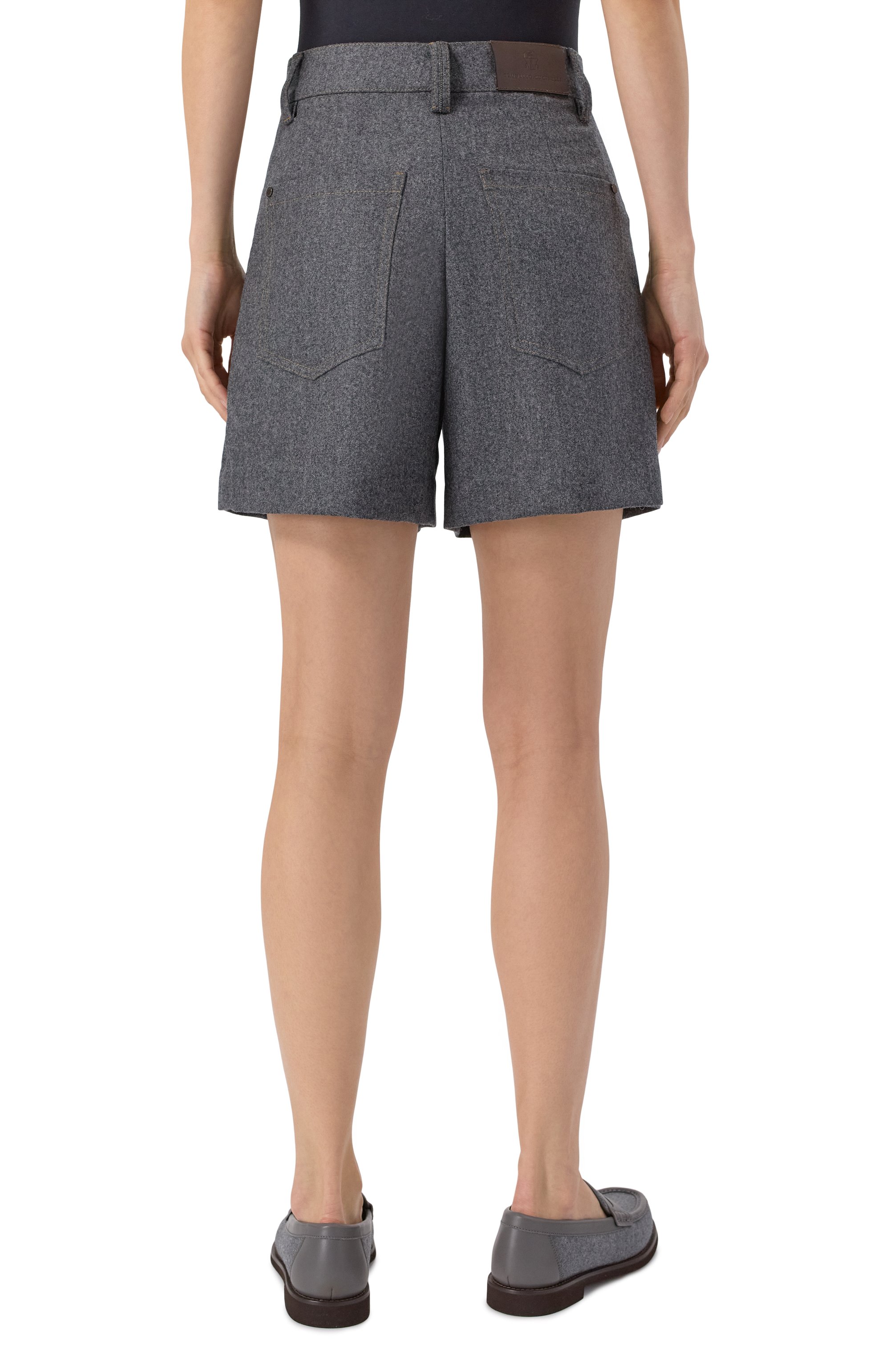 Шерстяные шорты BRUNELLO CUCINELLI, арт. M038PP9073, фото 4