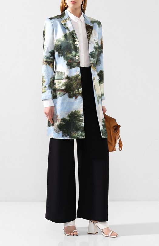 Пальто из смеси хлопка и шелка Comme des Garcons Разноцветный, фото 2