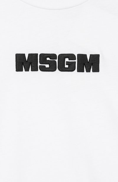 Хлопковая футболка MSGM KIDS, арт. S6MSJUTH072, фото 3