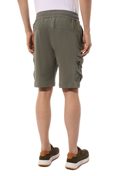 Хлопковые шорты PARAJUMPERS хаки цвета по цене 24700 руб., арт. PMPARE06, фото 4 Хлопковые шорты PARAJUMPERS, арт. PMPARE06, фото 4