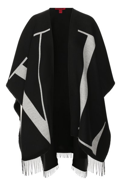 Женская пончо из смеси шерсти и шелка VALENTINO, арт. SW2EA018/HEV