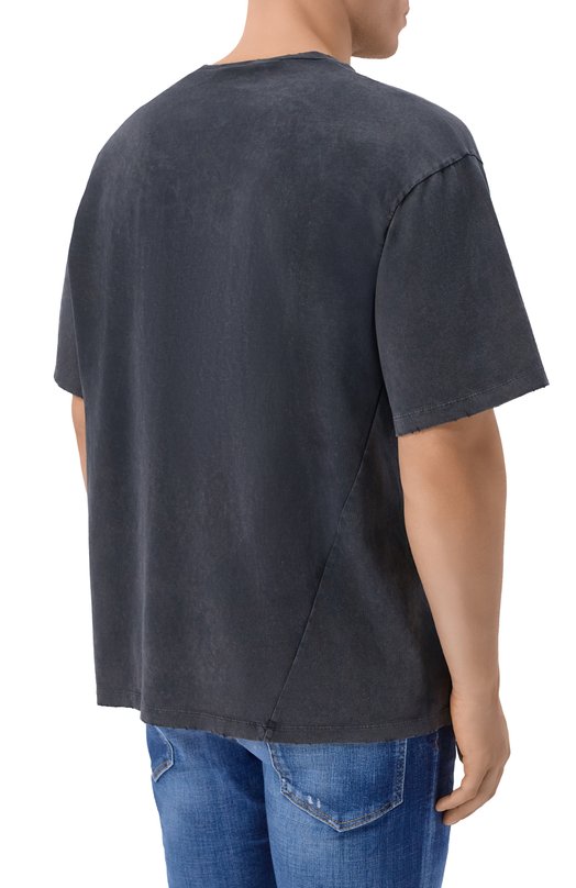 Хлопковая футболка Dsquared2 S74GD1539/D20108 Серый  S74GD1539/D20108 Фото 4