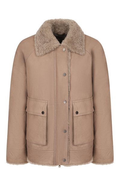 Женская дубленка из овчины BRUNELLO CUCINELLI, арт. MPMBP7911