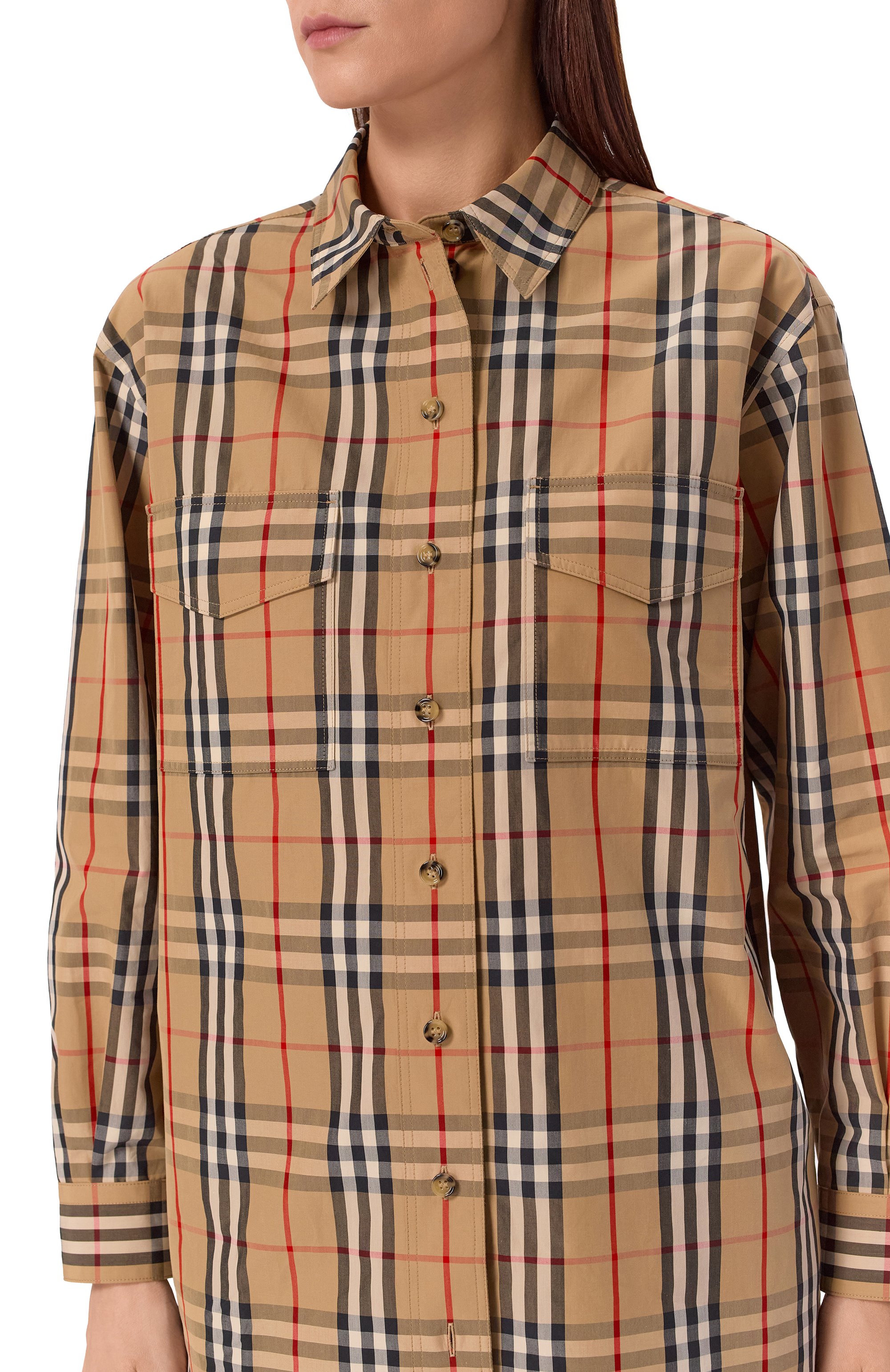 Хлопковая рубашка BURBERRY, арт. 8111851, фото 5