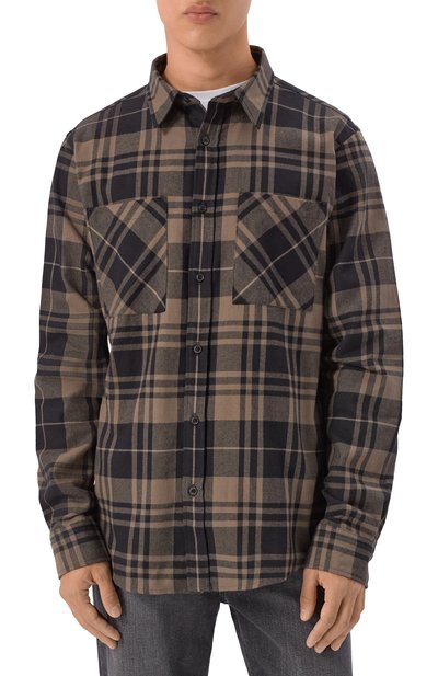 Хлопковая рубашка HUGO коричневого цвета по цене 13600 руб., арт. 50549753, фото 3 Хлопковая рубашка HUGO, арт. 50549753, фото 3