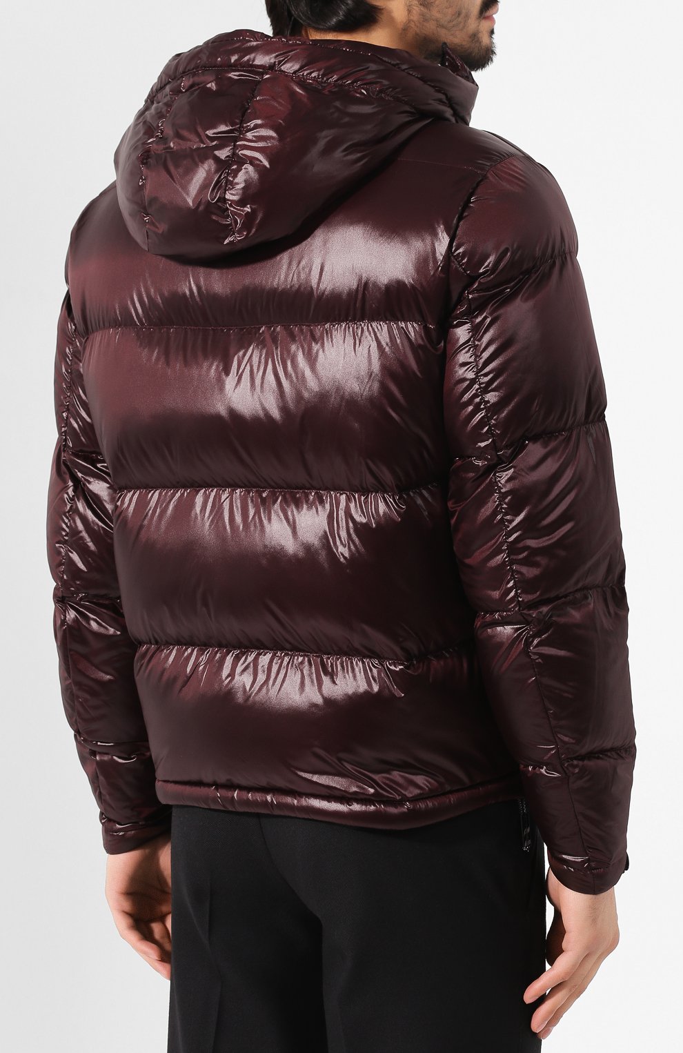 Пуховик EMPORIO ARMANI бордового цвета по цене 62100 руб., арт. 6G1BQ1/1NIHZ, фото 4 Пуховик EMPORIO ARMANI, арт. 6G1BQ1/1NIHZ, фото 4